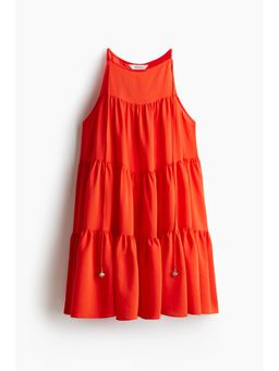 H&M - Women Red Tie A-Line Dress