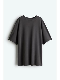 H&M - Women Grey Washed-Look T-Shirt