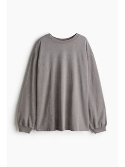 H&M - Women Grey Washed-Look Top
