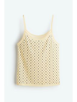 H&M - Women Yellow Studded Strappy Top