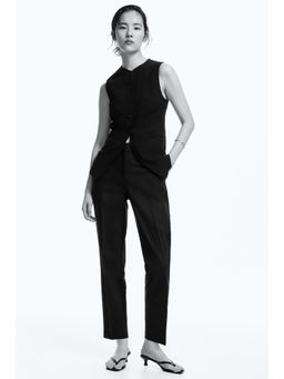 H&M - Women Black Cigarette Trousers