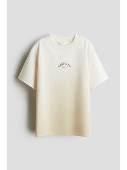 H&M - Boys Beige Printed T-Shirt