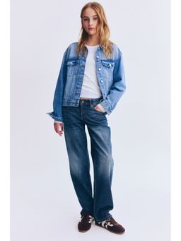 H&M - Girls Blue Straight Leg Jeans