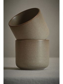 H&M - Beige 2-Pack Reactive-Glaze Mugs