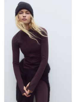 H&M - Women Purple Sports Fleece Jacket With Softmove
