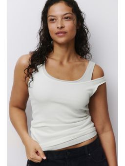 H&M - Women Grey 3-Pack Ribbed Vest Tops
