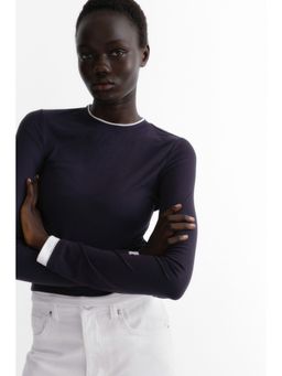 H&M - Women Blue Layered-Look Top