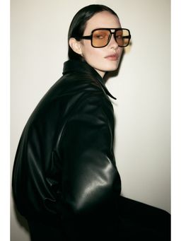 H&M - Women Black Aviator-Style Sunglasses