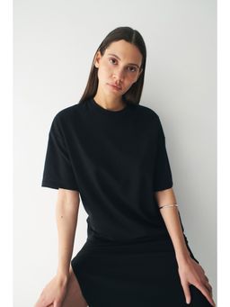 H&M - Women Black Cooling Oversized Fit T-Shirt