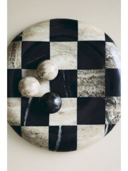 H&M - Beige Large Marble Tray