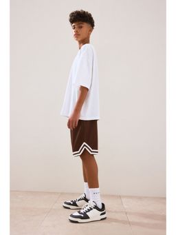 H&M - Boys Brown Basketball Shorts With Drymove