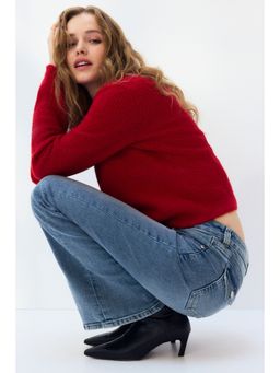 H&M - Women Blue Flared Low Jeans