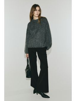 H&M - Women Black Fla Tailo Trousers