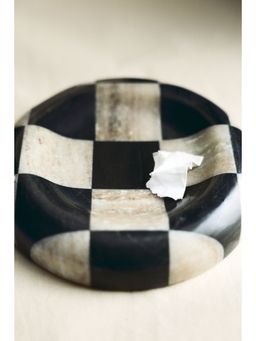 H&M - Beige Medium Marble Tray