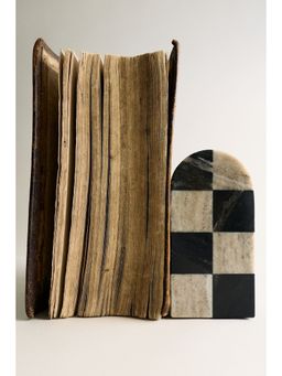 H&M - Beige Marble Bookend