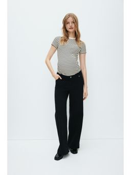 H&M - Women White MAMA Ribbed Top