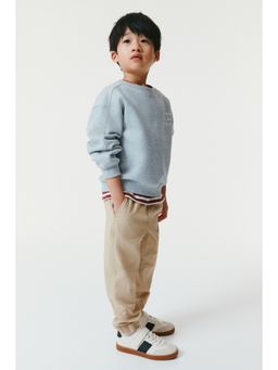 H&M - Boys Beige Cotton Twill Joggers
