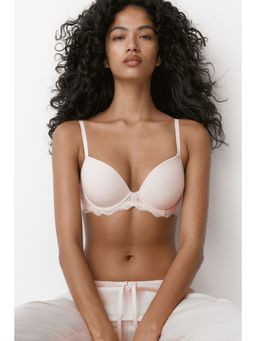 H&M - Women Pink Microfibre Push-Up Bra