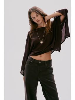 H&M - Women Brown Cape Top