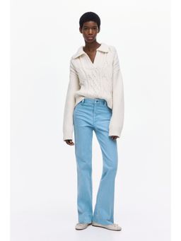 H&M - Women Blue Flared High Jeans
