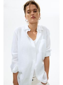 H&M - Women White Linen Shirt