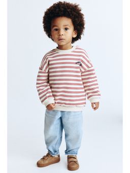 H&M - Boys Beige Printed Sweatshirt