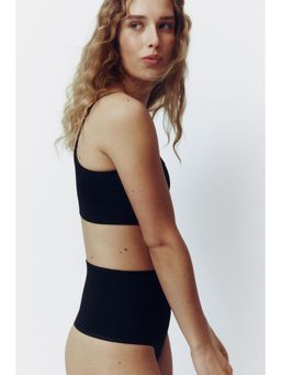 H&M - Women Black 2-Pack Medium Shape Thong Briefs