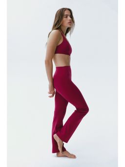 H&M - Women Pink Sculptmove Flared Sports Leggings