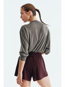 H&M - Women Purple Double-layered sports shorts
