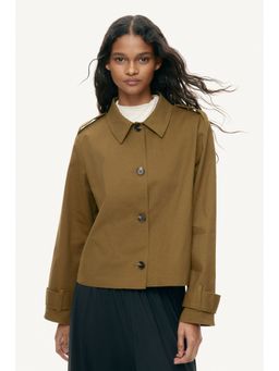 H&M - Women Green Trench-Look Cotton Jacket