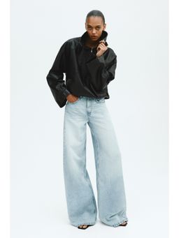 H&M - Women Blue Wide High Waist Jeans
