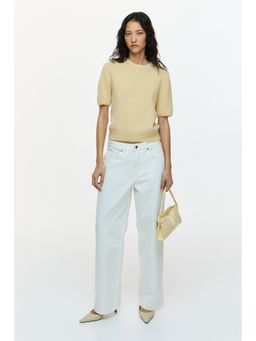 H&M - Women Yellow Bead-Detail Handbag