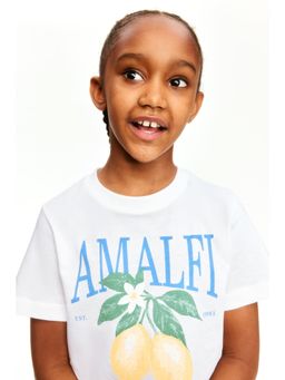 H&M - Girls White 5-Pack Cotton T-Shirts