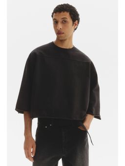 H&M - Men Black Oversized Fit Boxy T-Shirt