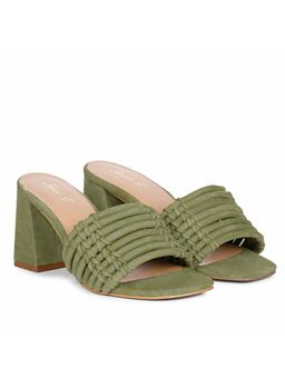 Saint G - Bethany Safari Suede Leather Block Heels