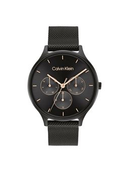Calvin Klein - Timeless Mesh Mf Multifunction Black Round Dial Womens Watch - 25200105