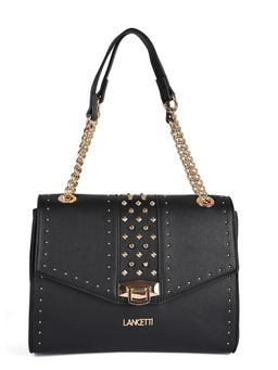LANCETTI - Luxe Sojourn Black Soft One Size Flap Bag