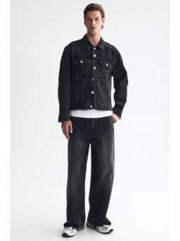 H&M - Men Black Baggy Jeans