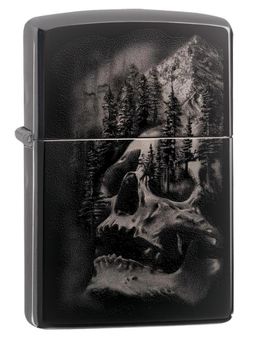 Zippo - Skull Mountain Design Windproof Pocket Lighter