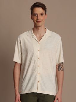 Bene Kleed - Men Casual Off White Shirt
