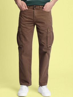 Bene Kleed - Men Brown Mid Rise Cotton Cargo
