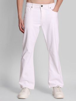 Bene Kleed - Men Mid-Rise Boot Cut White Jeans