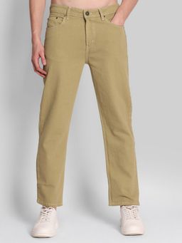 Bene Kleed - Men Mid-Rise Relaxed Fit Pure Cotton Khaki Jeans