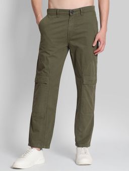 Bene Kleed - Men Olive Relaxed Fit Huge Cargo