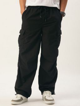 Bene Kleed - Men Black Parachute Fit Pure Cotton Cargo