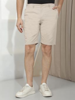 CRIMSOUNE CLUB - Men Khaki Cotton Shorts