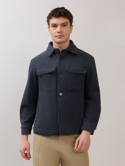 Espanshe - Alloy Men Blue Relaxed Corduroy Shacket