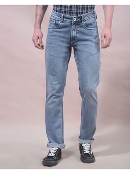 CRIMSOUNE CLUB - Men Blue Stretchable Jeans