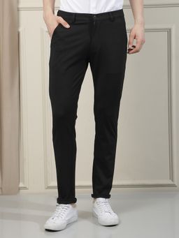 CRIMSOUNE CLUB - Men Black Knitted Pant