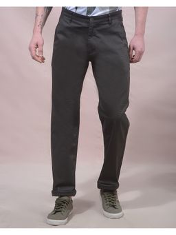 CRIMSOUNE CLUB - Men Olive Straight Pant